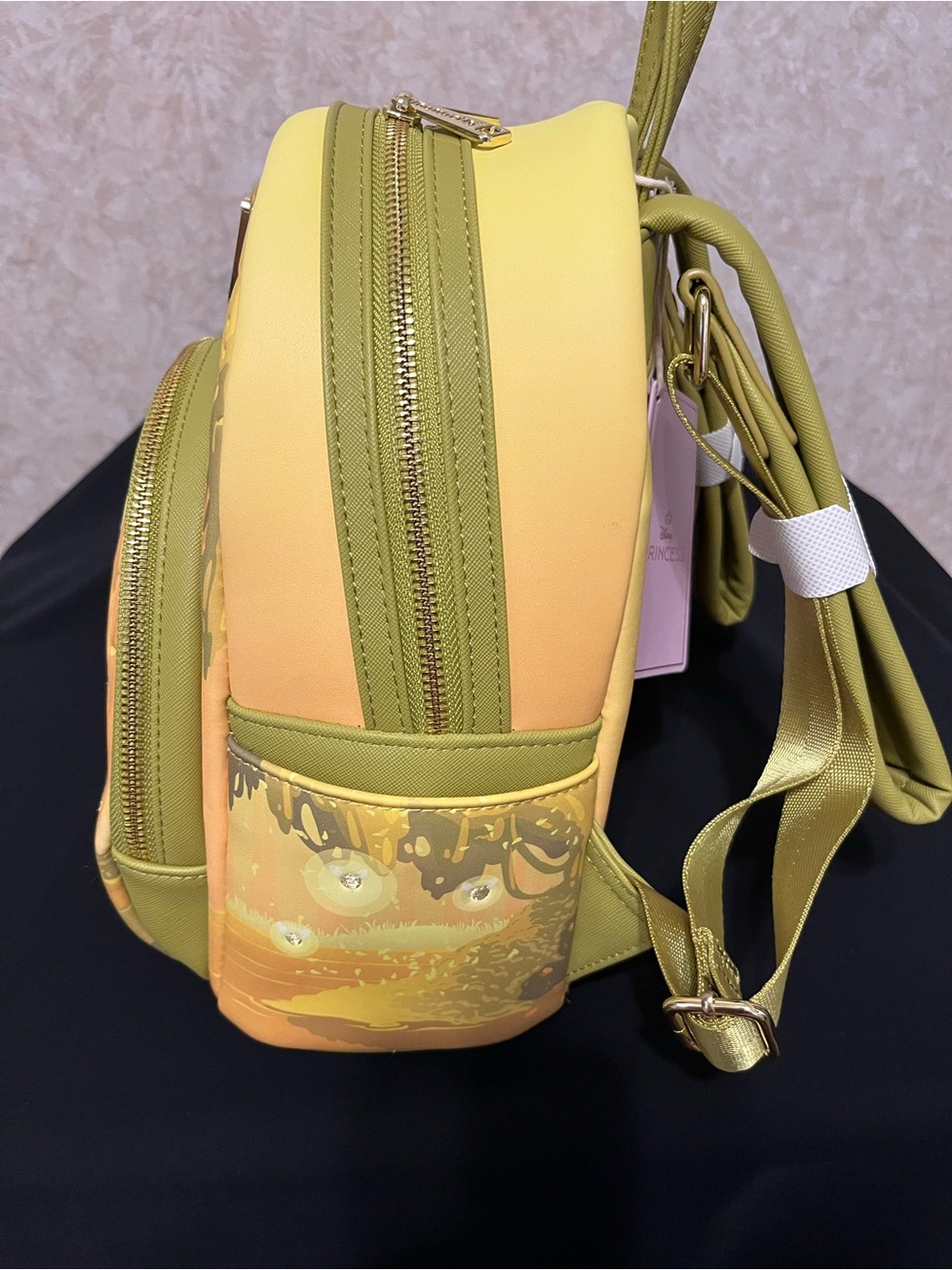 Disney x Loungefly Yellow Tiana Mini Backpack - Picture 6 of 7